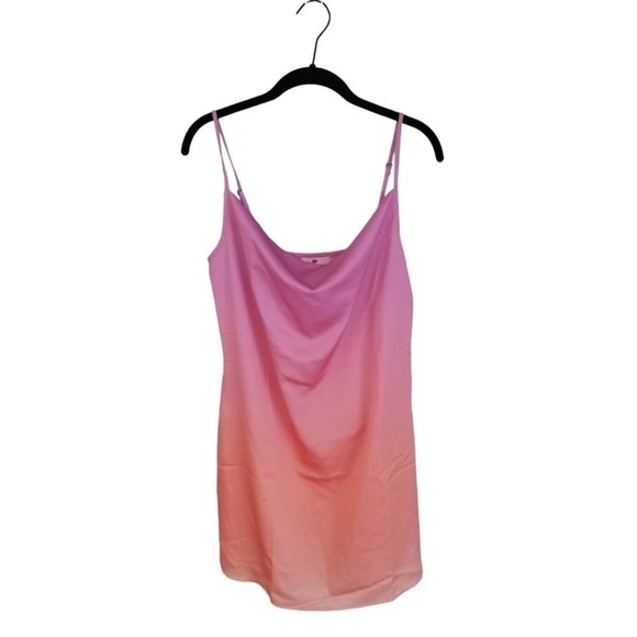 bp Dresses & Skirts - NEW! Nordstrom BP Cowl Neck Satin Mini Dress Pink  Dipdye Medium NWT